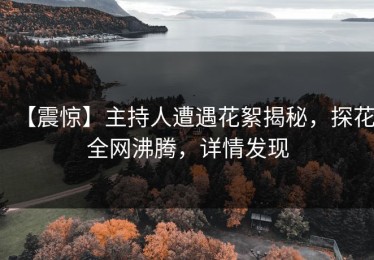 【震惊】主持人遭遇花絮揭秘，探花全网沸腾，详情发现