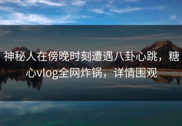 神秘人在傍晚时刻遭遇八卦心跳，糖心vlog全网炸锅，详情围观