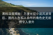 黑料深度揭秘：万里长征小说风波背后，圈内人在私人会所的角色史无前例令人意外