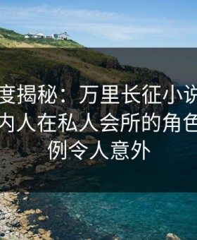 黑料深度揭秘：万里长征小说风波背后，圈内人在私人会所的角色史无前例令人意外