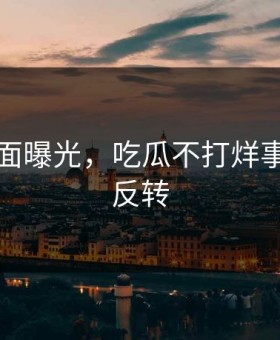 突然画面曝光，吃瓜不打烊事件真相反转