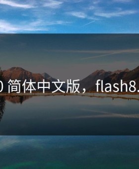 flash 8.0 简体中文版，flash8.0安装包