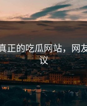 这才是真正的吃瓜网站，网友都说热议