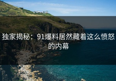 独家揭秘：91爆料居然藏着这么愤怒的内幕
