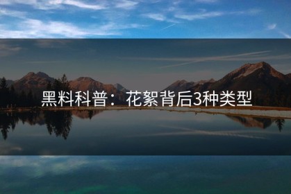 黑料科普：花絮背后3种类型