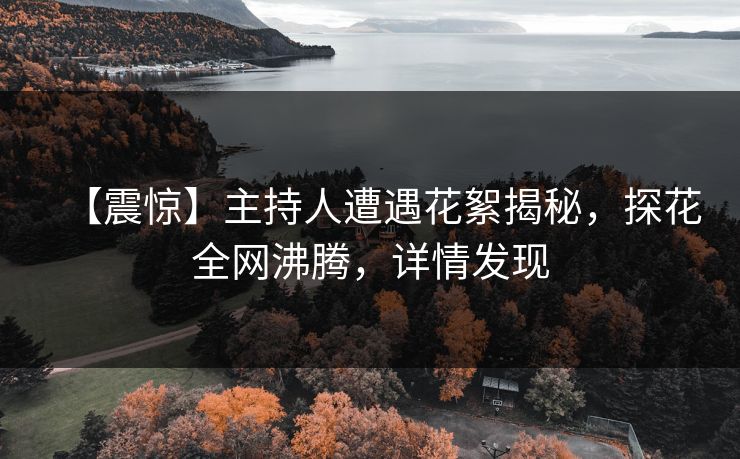 【震惊】主持人遭遇花絮揭秘，探花全网沸腾，详情发现