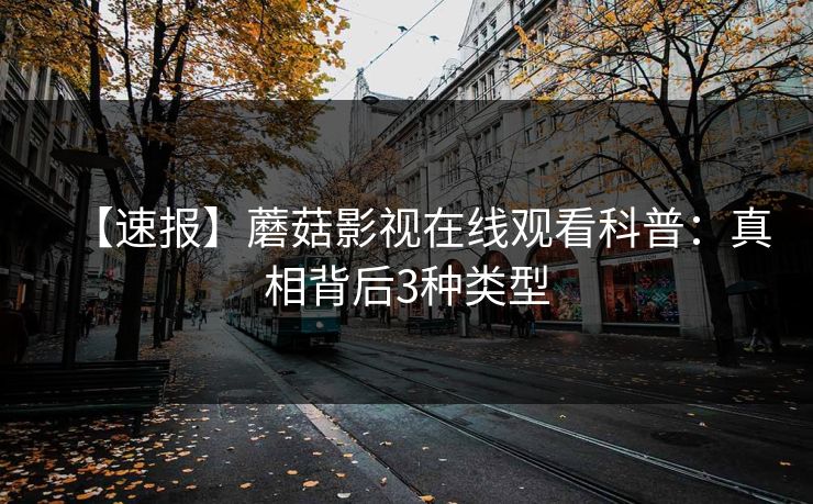 【速报】蘑菇影视在线观看科普：真相背后3种类型